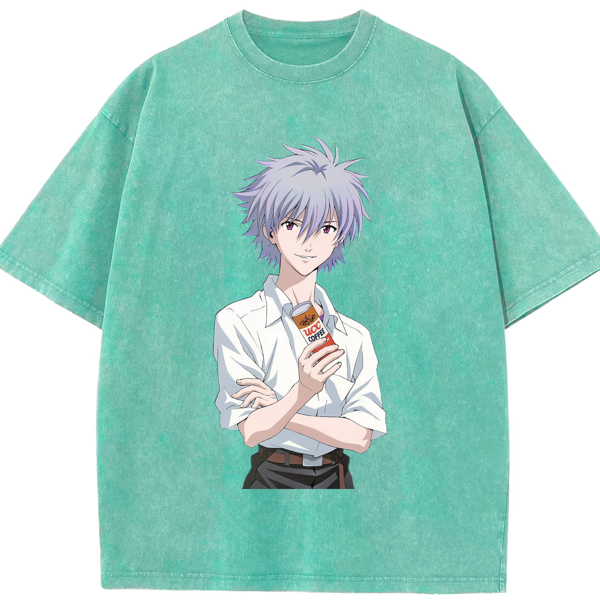 （画像用） EVA 新世紀エヴァンゲリオン 綿100% ヴィンテージ風 半袖Tシャツ（フロントプリント）